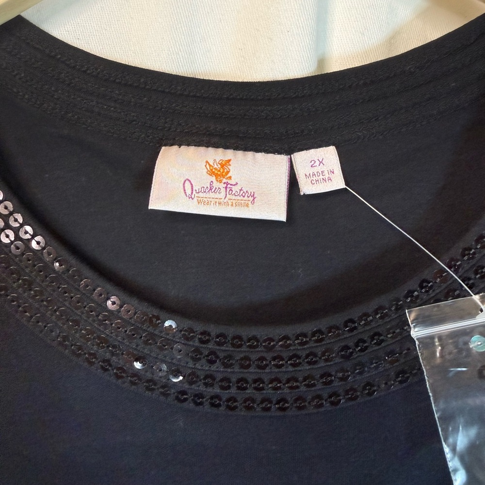 🌟Quacker Factory Sparkle Tee🌟 - Picture 3 of 8